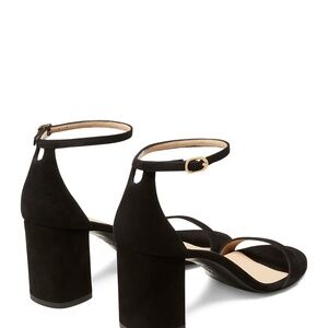 Stuart Weitzman BarelyNude Black Suede Shoe